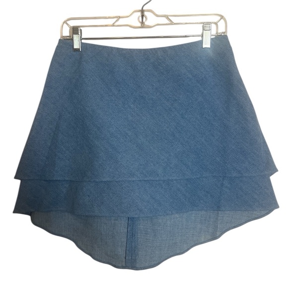 RtA Eliana Blue Denim Strapless Layered Top Size 4 Reg. $395 - Picture 6 of 12